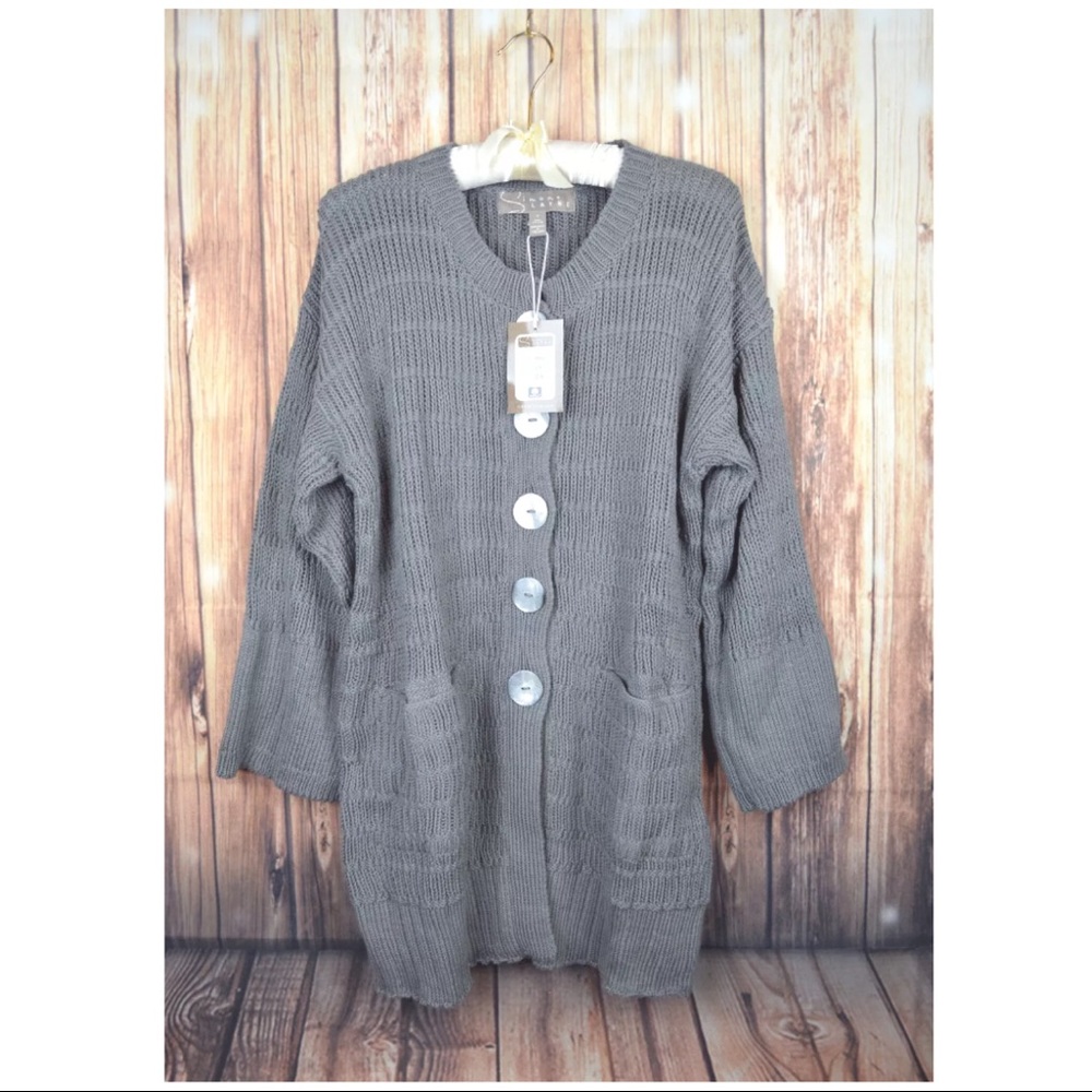 NWT Simone Layne 100% Cotton Cardigan